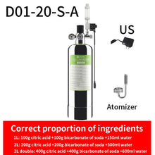 Load image into Gallery viewer, ZRDR Aquarium DIY CO2 Generator System Kit With Pressure Air Flow Adjustment Water Plant Fish Aquarium ValveDiffuserThe reaction