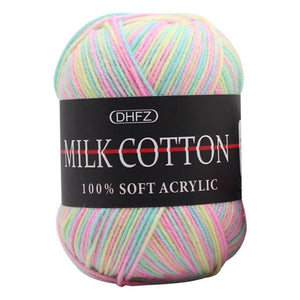Natural Soft Silk Milk Cotton Yarn Thick Yarn Knitting Lover Scarves Knitting Wool Crochet Yarn Weave Thread DIY Sweater