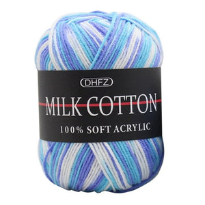 Natural Soft Silk Milk Cotton Yarn Thick Yarn Knitting Lover Scarves Knitting Wool Crochet Yarn Weave Thread DIY Sweater