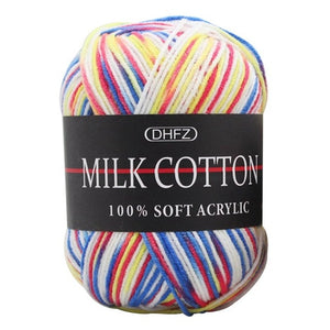 Natural Soft Silk Milk Cotton Yarn Thick Yarn Knitting Lover Scarves Knitting Wool Crochet Yarn Weave Thread DIY Sweater