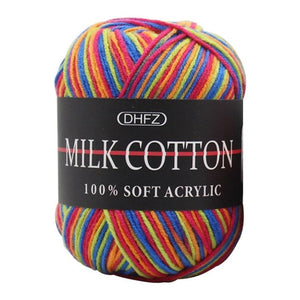 Natural Soft Silk Milk Cotton Yarn Thick Yarn Knitting Lover Scarves Knitting Wool Crochet Yarn Weave Thread DIY Sweater