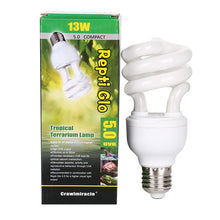 Load image into Gallery viewer, Newly Hot 5.0 10.0 UVB 13W Reptile Light Bulb UV Glow Lamp for Vivarium Terrarium Tortoise ES-E27 Energy saving lamps
