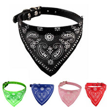 Load image into Gallery viewer, Puppy Neckerchief Washable Bibs Scarf Collar Adjustable Pet Dog Cat Neck Bandanas Scarf Saliva Towel Pet Dress Up Accessories
