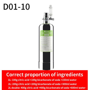 ZRDR Aquarium DIY CO2 Generator System Kit With Pressure Air Flow Adjustment Water Plant Fish Aquarium ValveDiffuserThe reaction