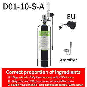 ZRDR Aquarium DIY CO2 Generator System Kit With Pressure Air Flow Adjustment Water Plant Fish Aquarium ValveDiffuserThe reaction