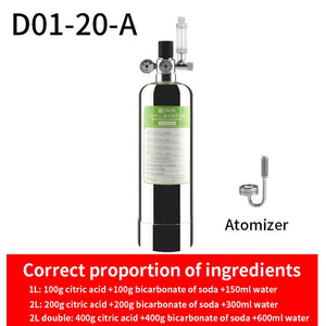 ZRDR Aquarium DIY CO2 Generator System Kit With Pressure Air Flow Adjustment Water Plant Fish Aquarium ValveDiffuserThe reaction